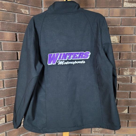 Pulse Winters motorsports 23W sprint car racing softshell jacket black - Picture 10 of 11